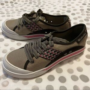 NWT Columbia Joely Casual Lace-up Sneakers Brown and Pink Size 5.5